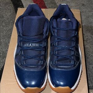 Jordan Athletic Shoes Navy and White